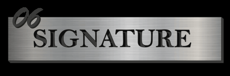 logo de la société signature06 créateur de plaque de résidence fait main