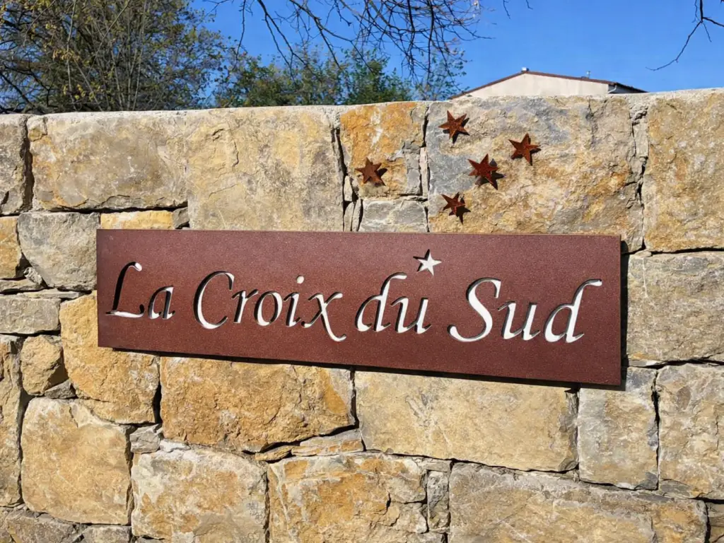 plaque rouille corten alu brossé étoile détachée originale